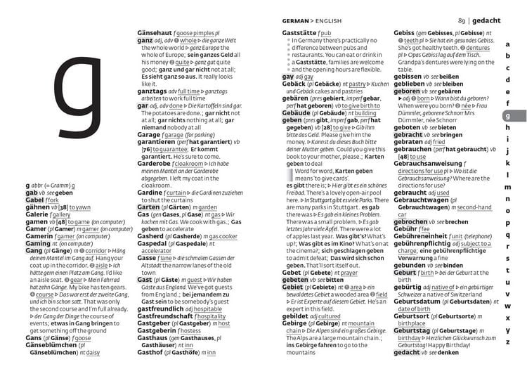 Produktbild: German School Gem Dictionary