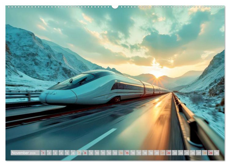 Produktbild: Hightech Z&uuml;ge (Wandkalender 2026 DIN A2 quer), CALVENDO Monatskalender