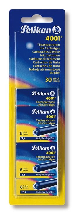 Produktbild: Pelikan Tintenpatronen 4001&reg; mit 5 x 6er Set Standard-Patronen, K&ouml;nigsblau