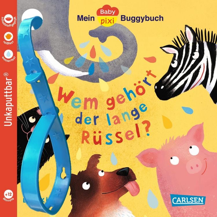 Produktbild: Baby Pixi (unkaputtbar) 171: Mein Baby-Pixi-Buggybuch: Wem gehört der lange Rüssel?