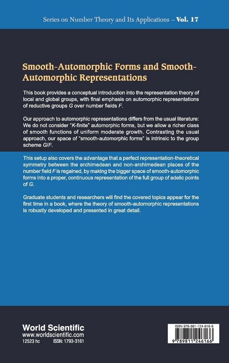 Produktbild: SMOOTH-AUTOMORPHIC FORMS & SMOOTH-AUTOMORPHIC REPRESENTATION