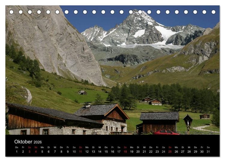 Produktbild: Osttiroler Impressionen (Tischkalender 2026 DIN A5 quer), CALVENDO Monatskalender