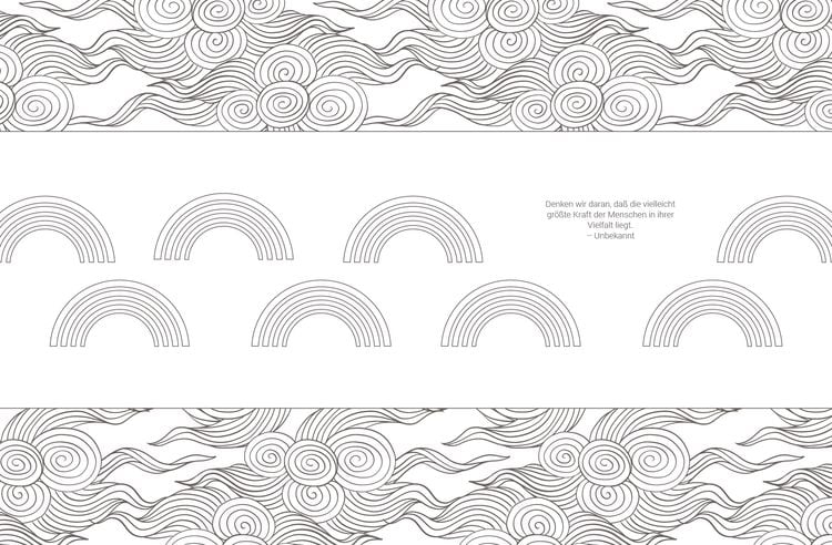 Produktbild: Inspiration Rainbow – 50 kunterbunte Motive zum Ausmalen für mehr Spaß im Alltag