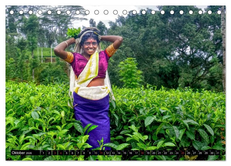 Produktbild: Sri Lanka 2026 &ndash; Exotische Welt (Tischkalender 2026 DIN A5 quer), CALVENDO Monatskalender