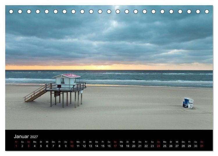 Produktbild: SYLT hinter den D&uuml;nen (Tischkalender 2027 DIN A5 quer), CALVENDO Monatskalender