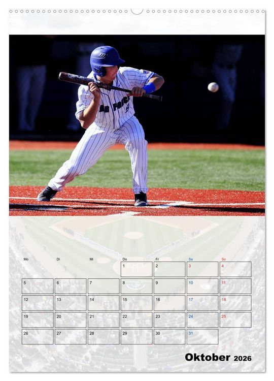 Produktbild: Kultsport Baseball (hochwertiger Premium Wandkalender 2026 DIN A2 hoch), Kunstdruck in Hochglanz
