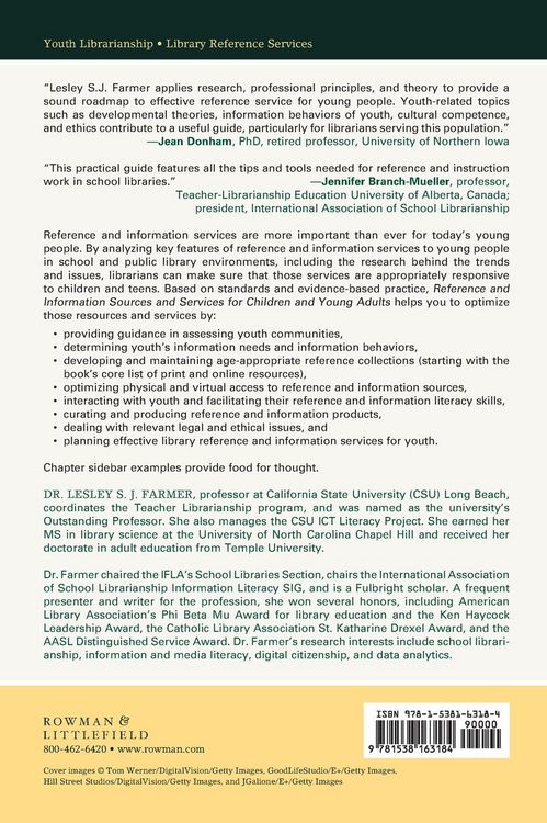 Produktbild: Reference and Information Sources and Services for Children and Young Adults