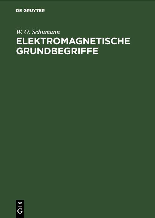 Produktbild: Elektromagnetische Grundbegriffe
