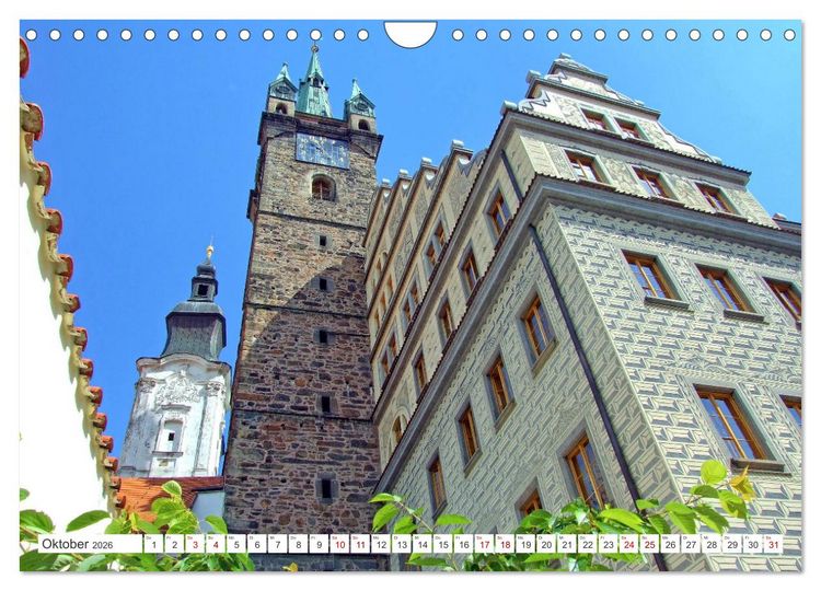 Produktbild: Visit Pilsen & Klatovy - Zwei b&ouml;hmische St&auml;dte - Ein perfekter Urlaubstag (Wandkalender 2026 DIN A4 quer), CALVENDO Monatskalender