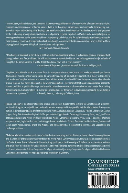 Produktbild: Modernization, Cultural Change, and Democracy
