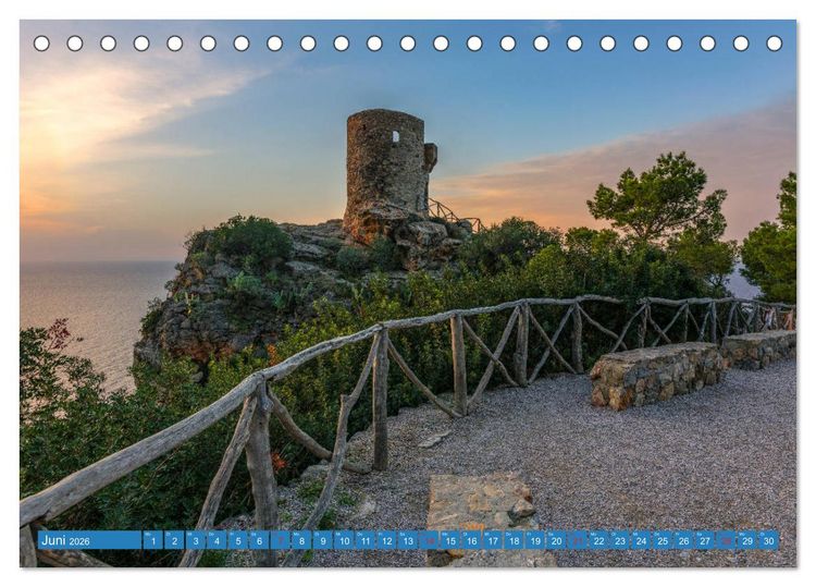 Produktbild: Mallorca, Sehnsuchtsinsel im Mittelmeer (Tischkalender 2026 DIN A5 quer), CALVENDO Monatskalender