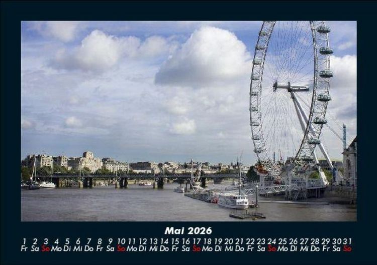 Produktbild: London 2026 Fotokalender DIN A5