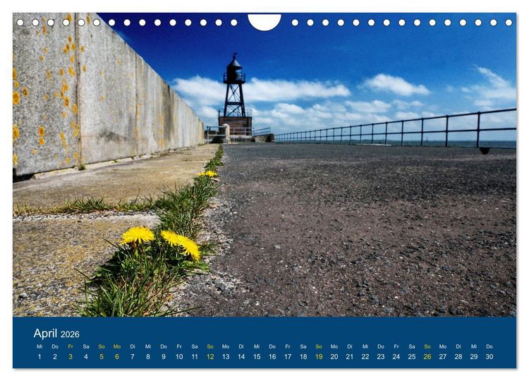 Produktbild: Die Nordmole in Wilhelmshaven. Historisches Relikt und Lieblingsort. (Wandkalender 2026 DIN A4 quer), CALVENDO Monatskalender