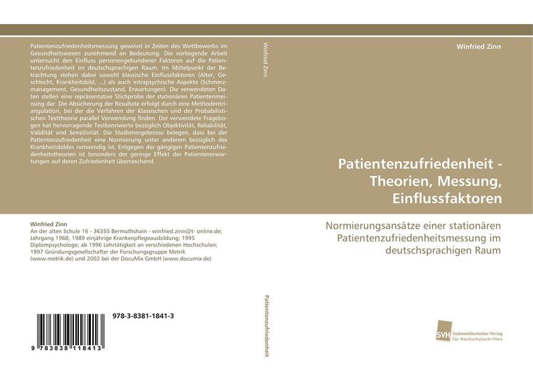 Produktbild: Patientenzufriedenheit - Theorien, Messung, Einflussfaktoren