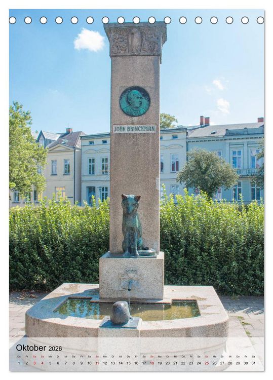 Produktbild: Historisches G&uuml;strow (Tischkalender 2026 DIN A5 hoch), CALVENDO Monatskalender