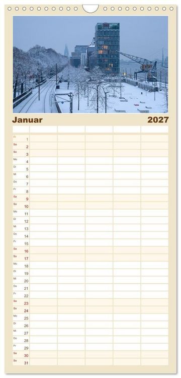 Produktbild: Familienplaner 2027 - Urbane Impressionen: Domstadt K&ouml;ln - Lebensgef&uuml;hl am Rhein mit 5 Spalten (Wandkalender, 21 x 45 cm) CALVENDO