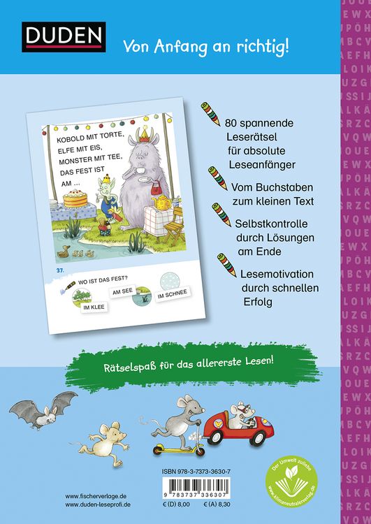 Produktbild: Duden Leseprofi &ndash; Lustige Abc-R&auml;tsel f&uuml;r die Vorschule
