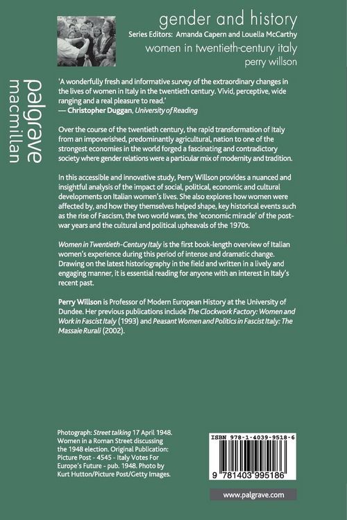 Produktbild: Women in Twentieth-Century Italy