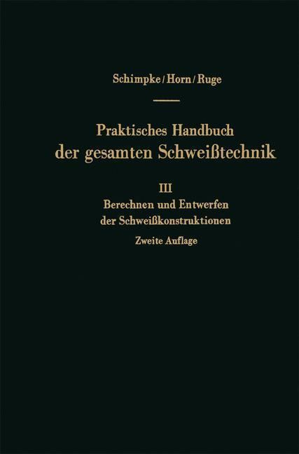 Produktbild: Berechnen und Entwerfen der Schwei&szlig;konstruktionen