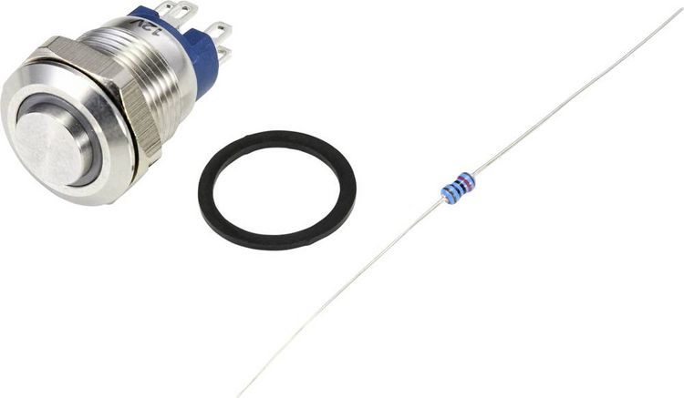 Produktbild: TRU COMPONENTS TC-9219012 Drucktaster 48 V/AC 2A 1 x Aus/(Ein) tastend RGB IP67 1St.