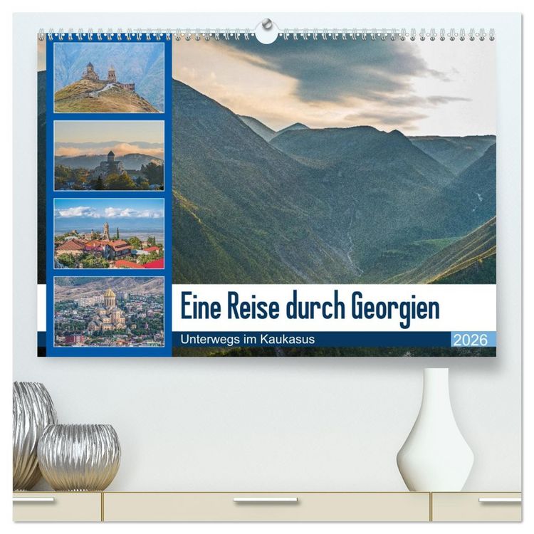 Produktbild: Eine Reise durch Georgien (hochwertiger Premium Wandkalender 2026 DIN A2 quer), Kunstdruck in Hochglanz