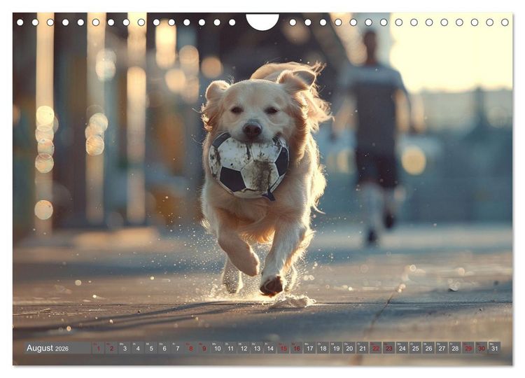 Produktbild: Tierische Balljunkies (Wandkalender 2026 DIN A4 quer), CALVENDO Monatskalender