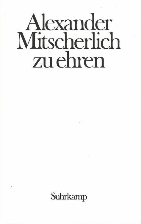 Produktbild: Alexander Mitscherlich zu Ehren. Provokation und Toleranz
