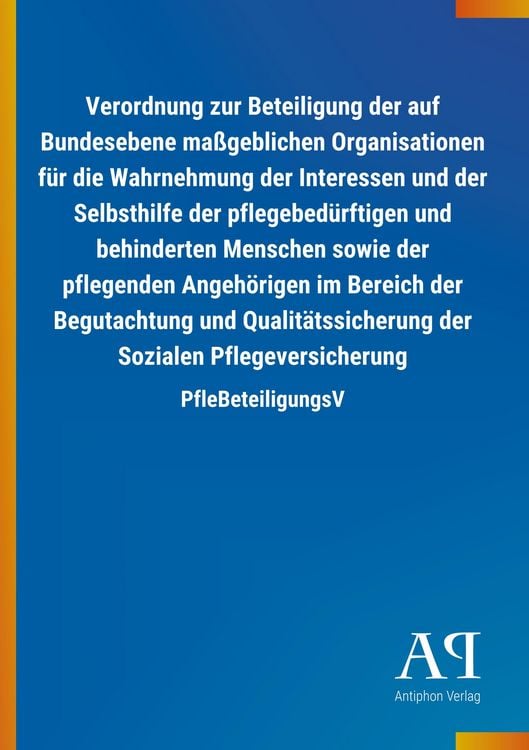 Produktbild: Verordnung zur Beteiligung der auf Bundesebene ma&szlig;geblichen