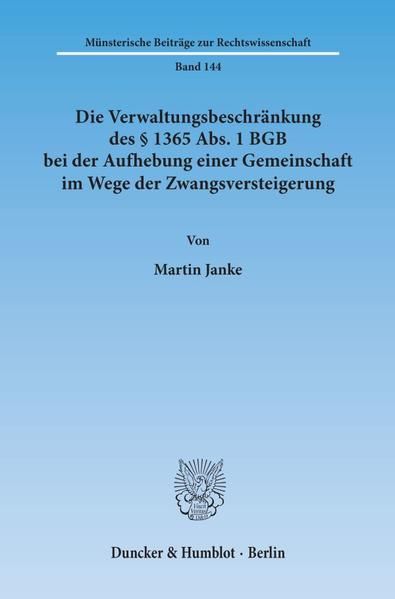 Zwangsversteigerung Zur Aufhebung Der Gemeinschaft