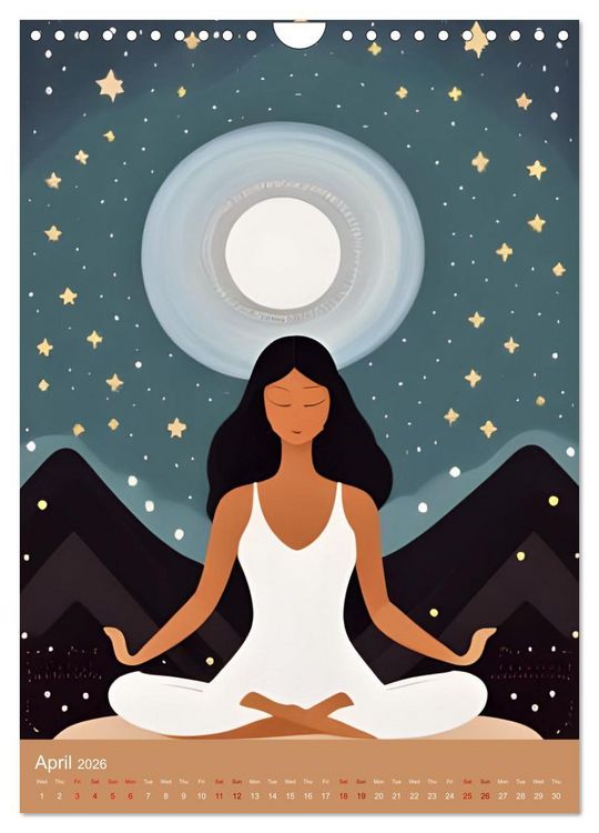 Produktbild: Meditation Unites (Wall Calendar 2026 DIN A4 portrait), CALVENDO 12 Month Wall Calendar