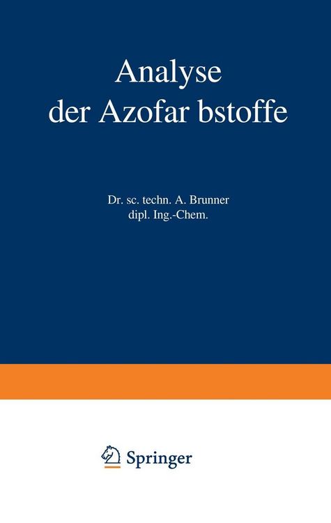 Produktbild: Analyse der Azofarbstoffe