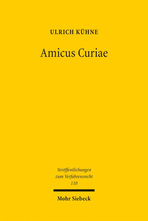 Produktbild: K&uuml;hne, U: Amicus Curiae