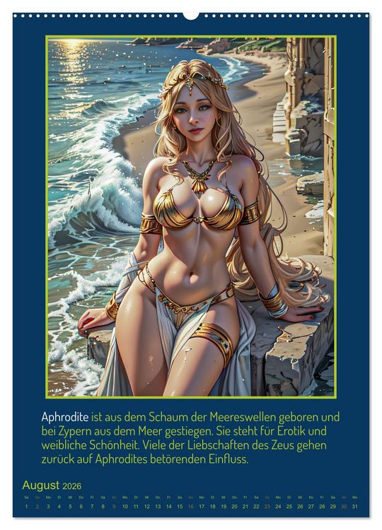 Produktbild: Olympische G&ouml;tter (hochwertiger Premium Wandkalender 2026 DIN A2 hoch), Kunstdruck in Hochglanz