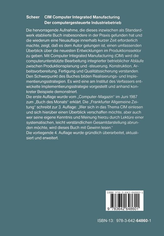 Produktbild: CIM Computer Integrated Manufacturing