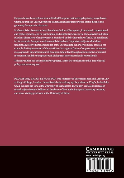 Produktbild: European Labour Law 2ed