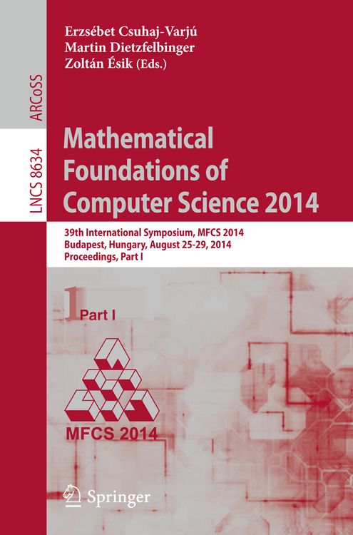 Produktbild: Mathematical Foundations of Computer Science 2014