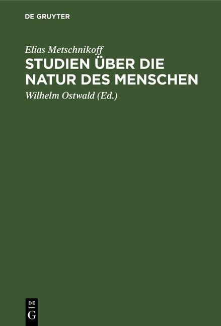 Produktbild: Studien &uuml;ber die Natur des Menschen