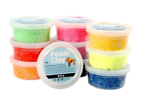 Produktbild: Creativ Company Foam Clay&reg; sortierte Farben, 10x35 g