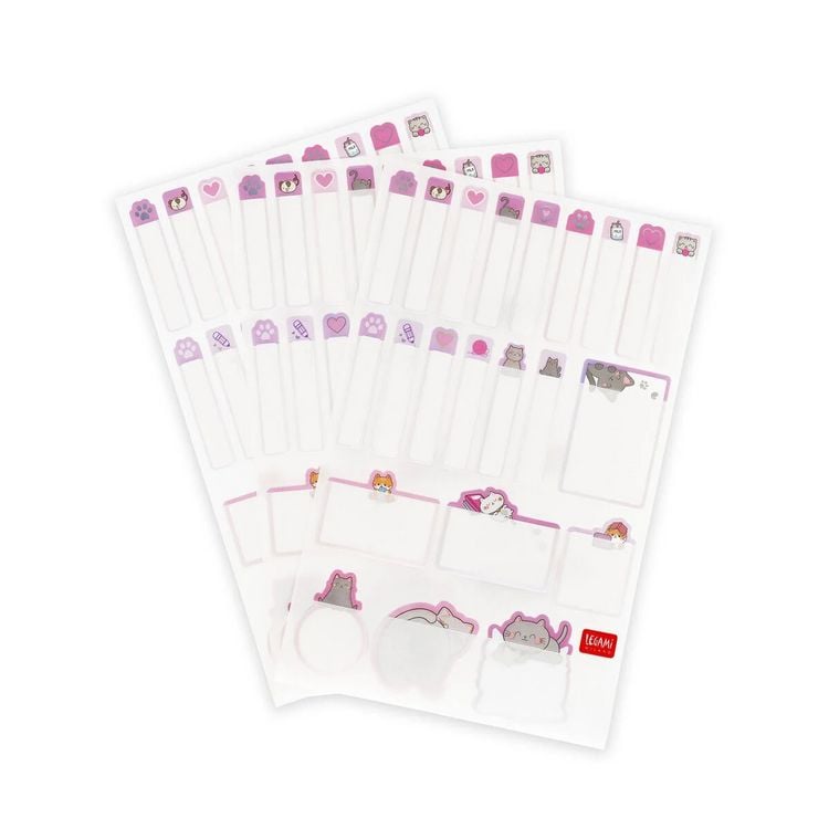 Produktbild: Legami Set aus 66 klebenden Labels - Kitty