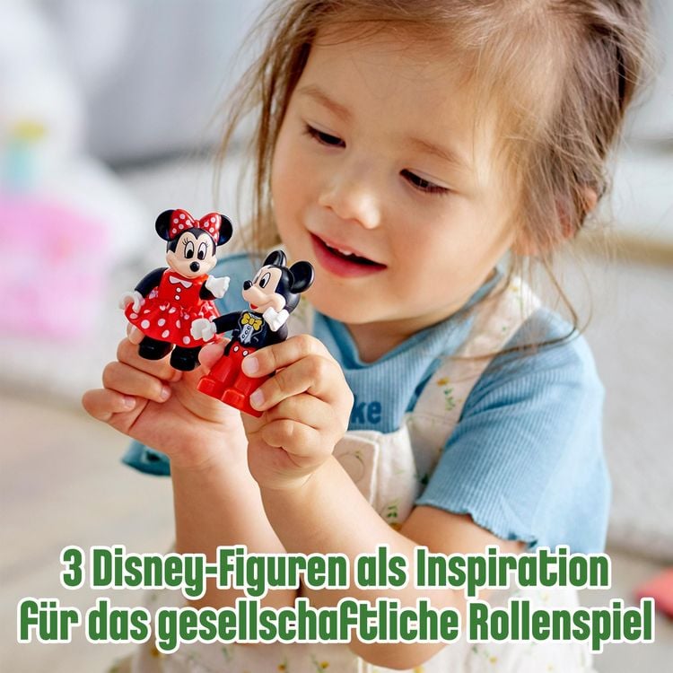 LEGO DUPLO | Disney 10941 Mickys und Minnies Geburtstagszug, Spielzeugzug