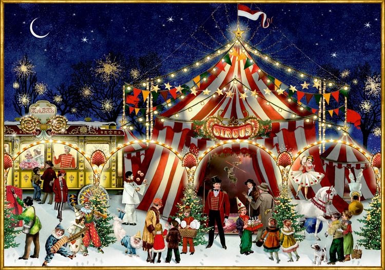 Produktbild: Puzzle - Nostalgischer Weihnachtszirkus (1000 T.) Behr