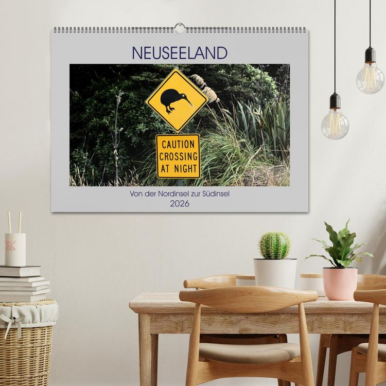 Produktbild: Neuseeland - Von der Nordinsel zur S&uuml;dinsel (Wandkalender 2026 DIN A2 quer), CALVENDO Monatskalender