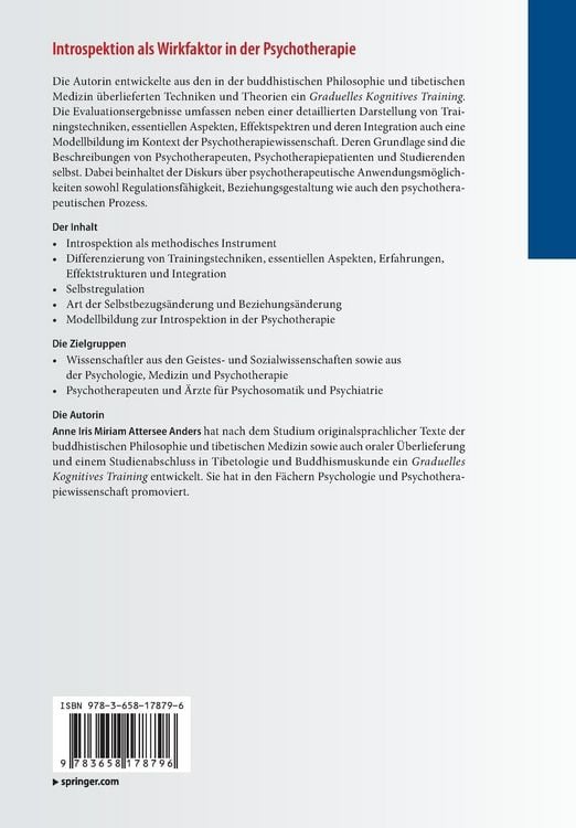 Produktbild: Introspektion als Wirkfaktor in der Psychotherapie