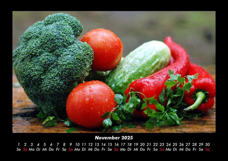 Produktbild: Gem&uuml;sekalender 2025 Fotokalender DIN A3