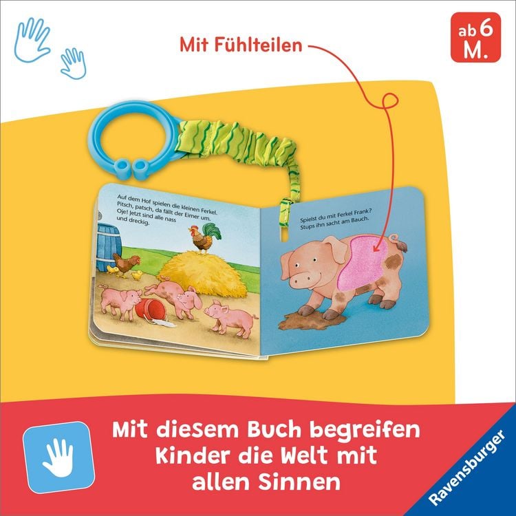 Produktbild: Mein erstes Buggybuch: F&uuml;hl mal! Bauernhoftiere