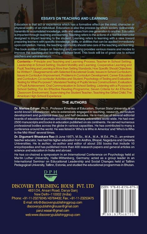 Produktbild: Essays on Teaching and Learning