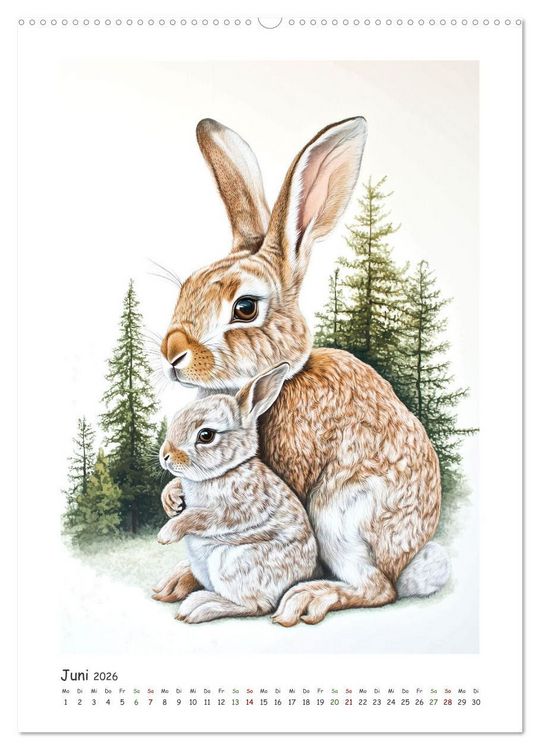 Produktbild: Wild und vertraut (hochwertiger Premium Wandkalender 2026 DIN A2 hoch), Kunstdruck in Hochglanz