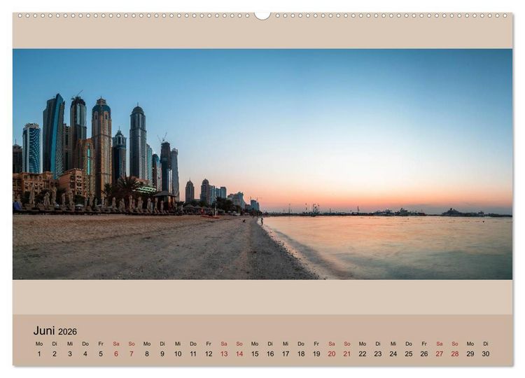 Produktbild: Impressions of Dubai 2026 (Wandkalender 2026 DIN A2 quer), CALVENDO Monatskalender