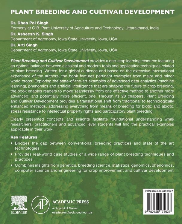Produktbild: Plant Breeding and Cultivar Development