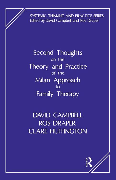 Produktbild: Second Thoughts on the Theory and Practice of the Milan Approach to Family Therapy